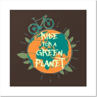 Ride For A Green Planet, Bicycle Posters and Art